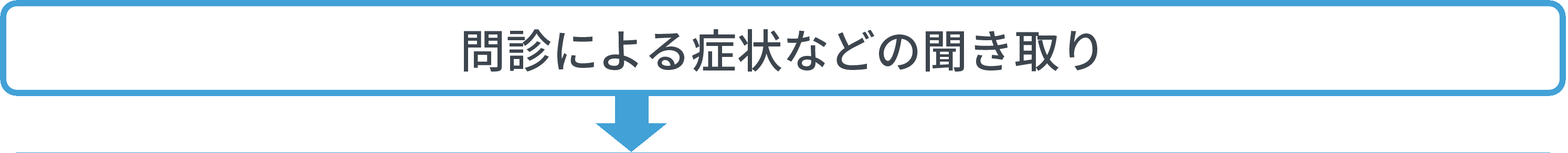 問診による症状などの聞き取り