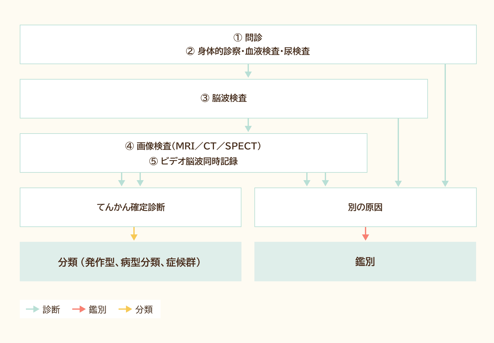 図１　てんかん診断の手順