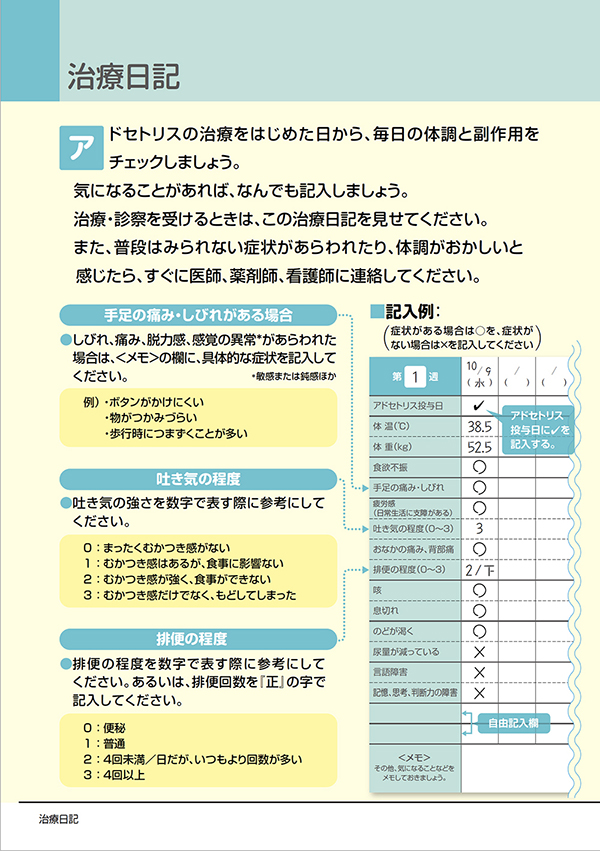 アドセトリス単剤による治療を受ける患者さんへ